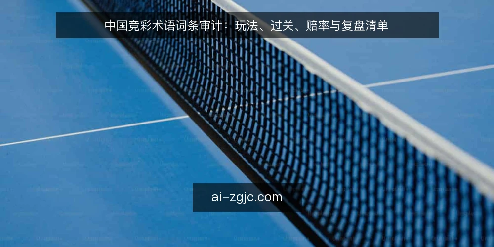 中国竞彩术语词条审计：玩法、过关、赔率与复盘清单 — 为什么要做术语审计 配图